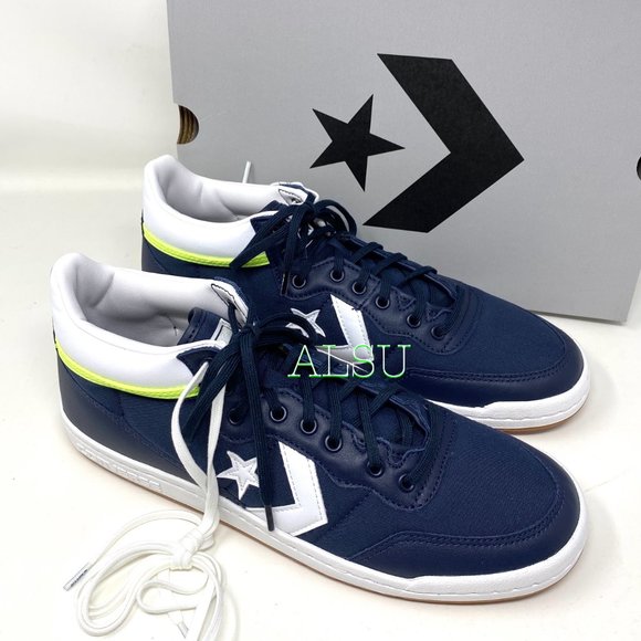 Converse Fastbreak Pro Mid Leather Sneakers Canvas Blue Men's Size 167609C - Picture 6 of 9